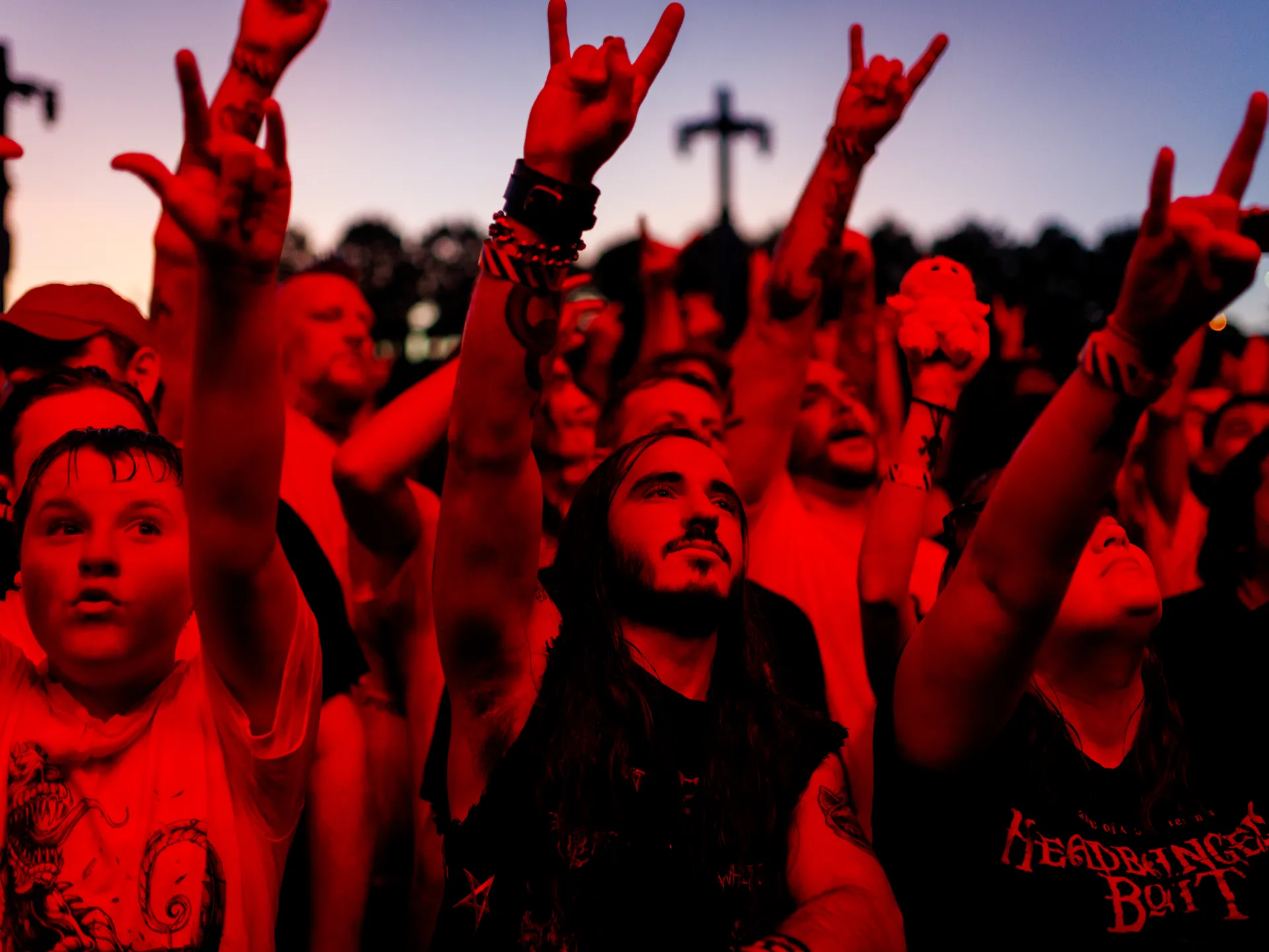 Joy and happiness radiate when GWAR and Lamb of God return to Richmond 40 A crowd shot during the GWAR performance at Allianz Amphitheater in Richmond on July 24, 2025.