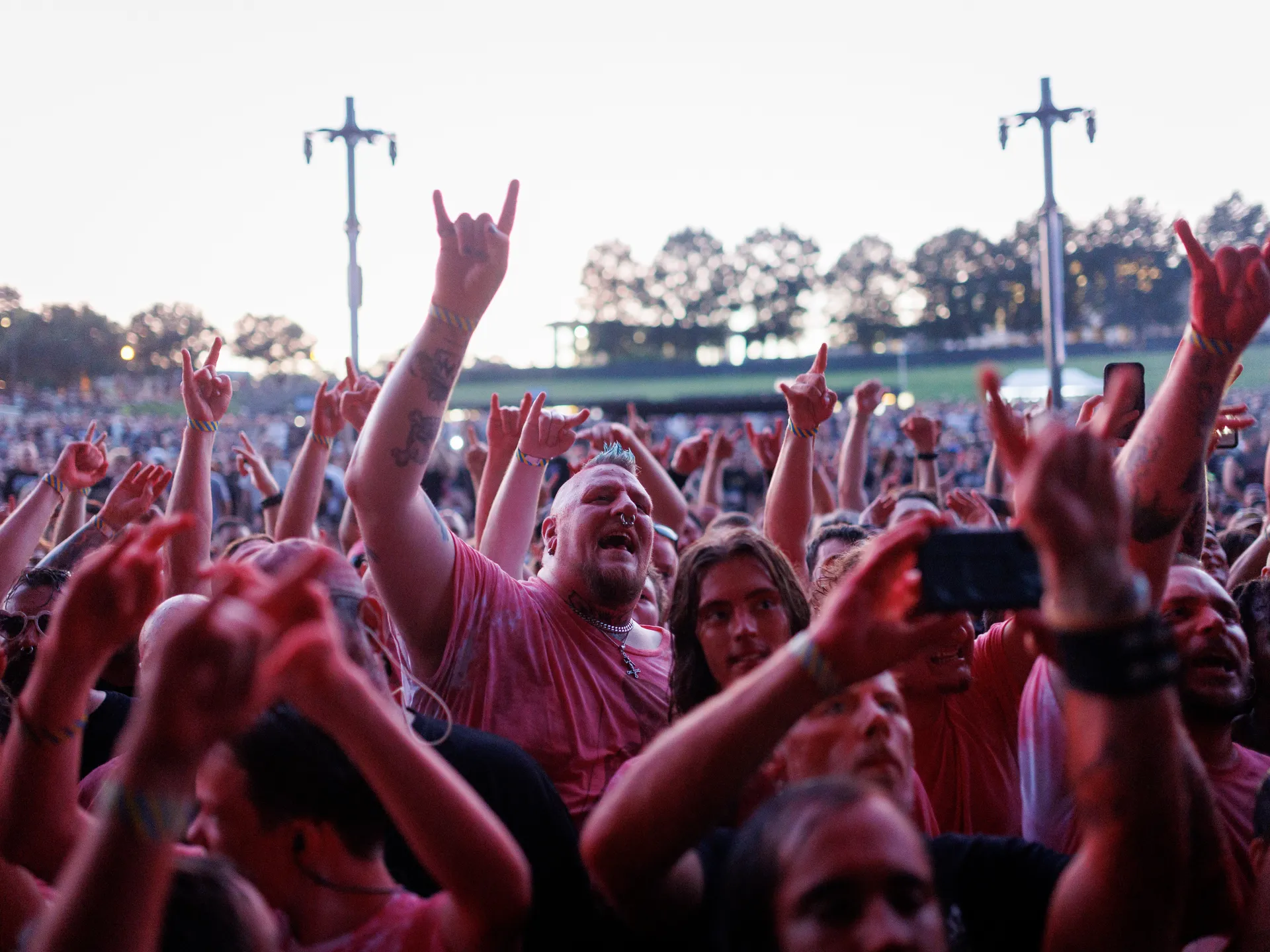 Joy and happiness radiate when GWAR and Lamb of God return to Richmond 42 A crowd shot during the GWAR performance at Allianz Amphitheater in Richmond on July 24, 2025.