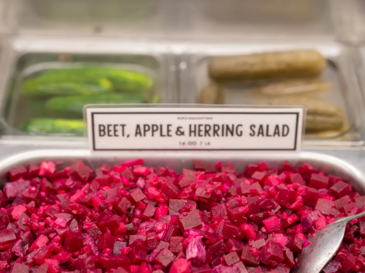 Russ & Daughters in NYC celebrates '100 years of appetizing' and family 7 Herring is a highlight of the shop, on its own or in a variety of salads.