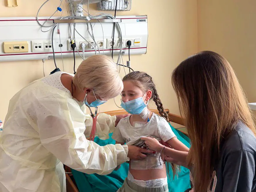 Whatever happened to .... the 12-year-old Ukrainian girl in need of a heart transplant? 1 Kira, center, still has a long road to recover but the doctors are optimistic. "Treatment and rehabilitation are ahead," Todurov said, "but Kira now has a chance for a new, full life." Kira is flanked by her mother, right, and the mother of her heart donor, left.