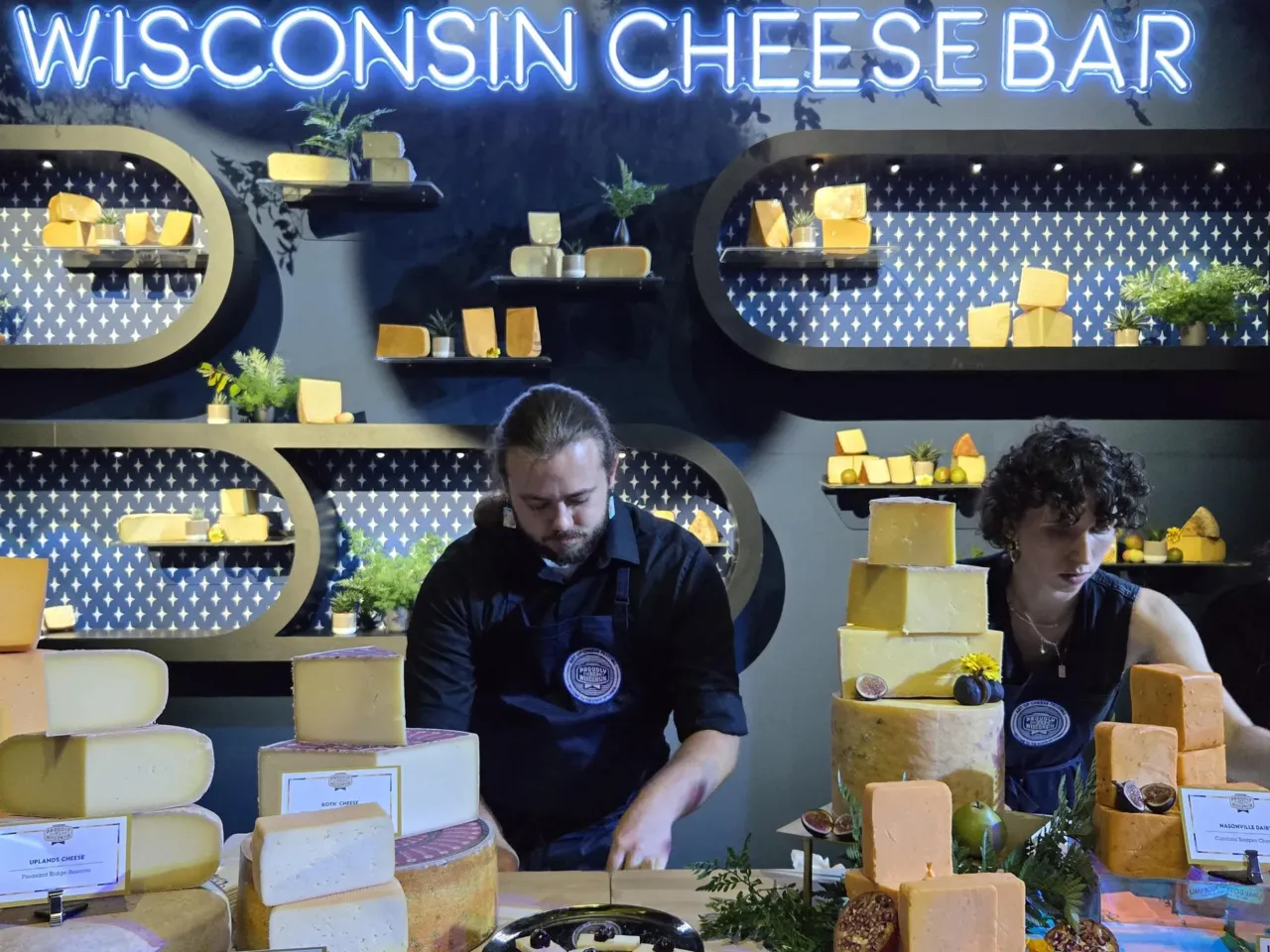 At the opening gala of the Wisconsin's Art of Cheese Festival, it's not bartenders serving drinks, instead it's cheesemongers serving varieties of specialty Wisconsin cheeses.