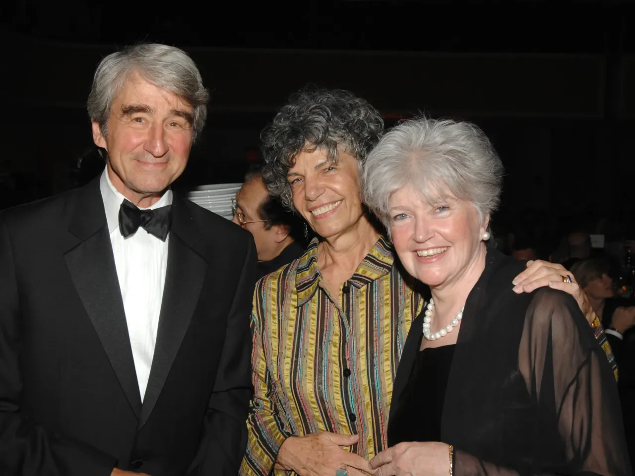 Sam Waterston (left), NPR "founding mothers" Susan Stamberg and Linda Wertheimer pose for a photo at the 32nd Annual American Women in Radio & Television Gracie Allen Awards in 2007.