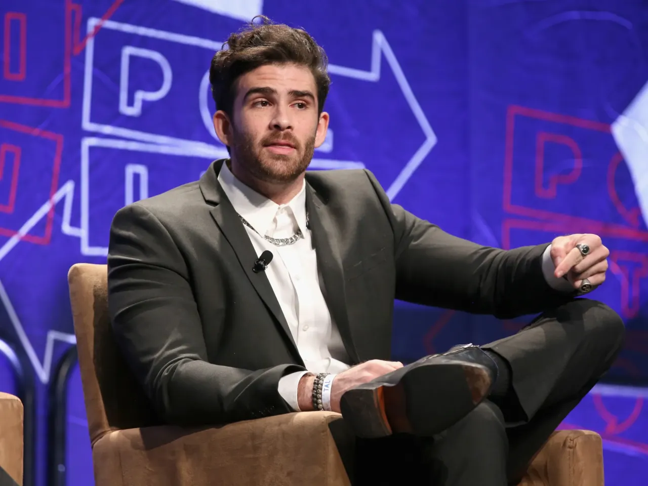 Hasan Piker speaks onstage during Politicon 2018 at Los Angeles Convention Center on October 20, 2018 in Los Angeles.