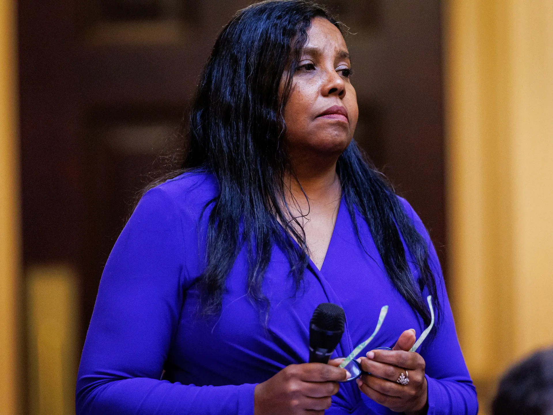 General Assembly starts hashing out redistricting amendment for 2026 7 House Majority Leader Charniele Herring, D-Alexandria answers questions during discussion on an amendment on HJ6006 to allow the body to propose "an amendment to the Constitution of Virginia related to reapportionment or redistricting" during a special session of the Virginia General Assembly on Monday, October 27, 2025 at The Virginia State Capitol in Richmond, Virginia.