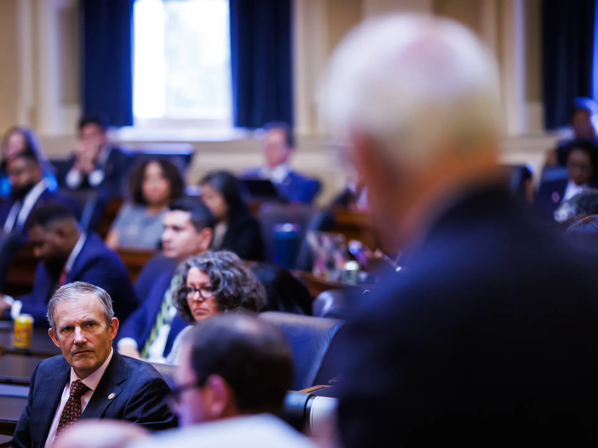 General Assembly starts hashing out redistricting amendment for 2026 8 Del. Bobby Orrock, R-Spotsylvania, asks House Majority Leader Charniele Herring, D-Alexandria questions as Del. Rodney Willett, D-Henrico, listens during discussion on amending HJ6006 to allow the body to propose "an amendment to the Constitution of Virginia related to reapportionment or redistricting" during a special session of the Virginia General Assembly on Monday, October 27, 2025 at The Virginia State Capitol in Richmond, Virginia.