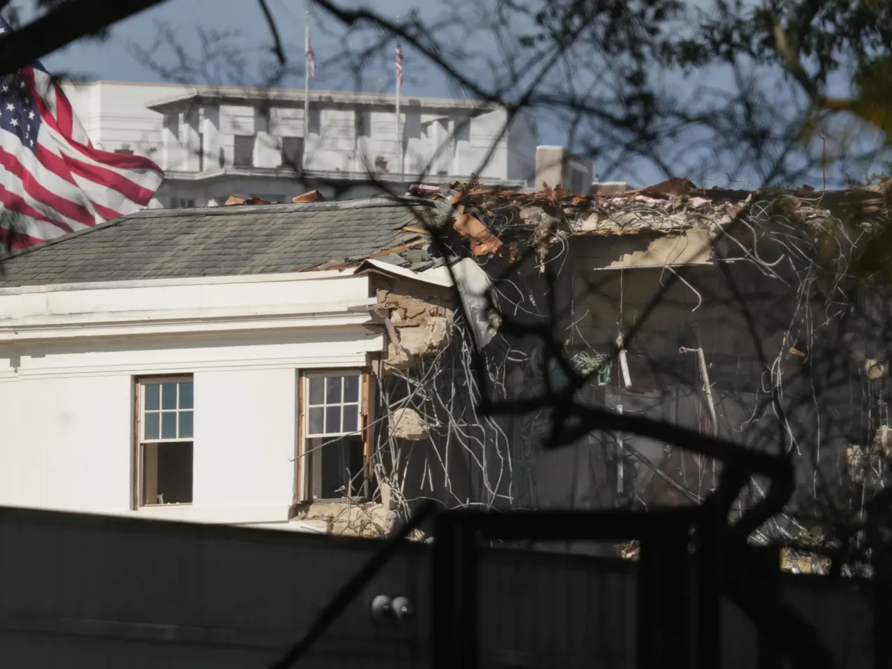 The East Wing gave women space to thrive in the White House — here's why 4 The East Wing of the White House being demolished on Oct. 22.