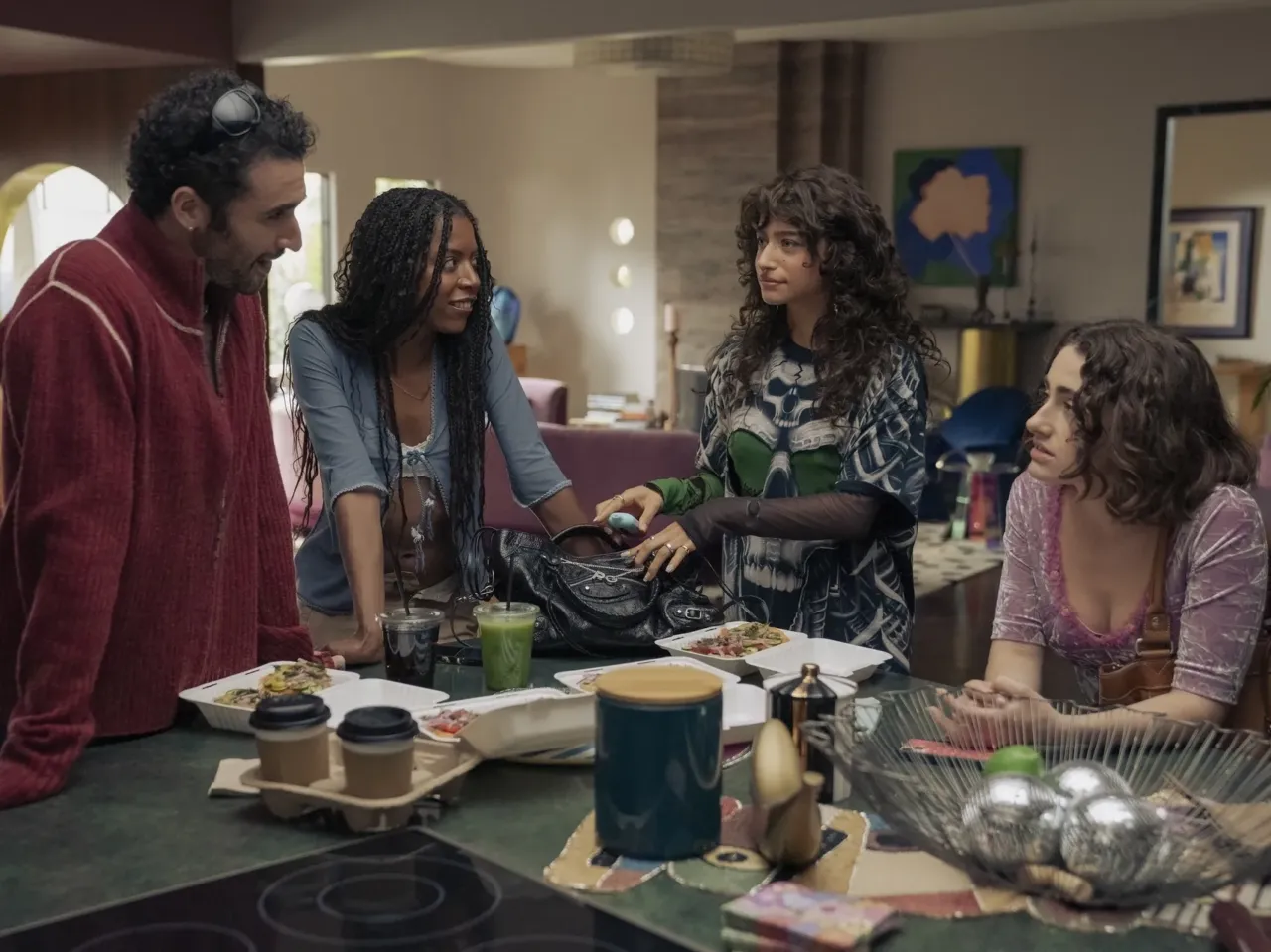 'I Love LA' is a self aware comedy for the chronically online 1 From left to right: Charlie (Jordan Firstman), Alani (True Whitaker), Tallulah (Odessa A'zion) and Maia (Rachel Sennott).