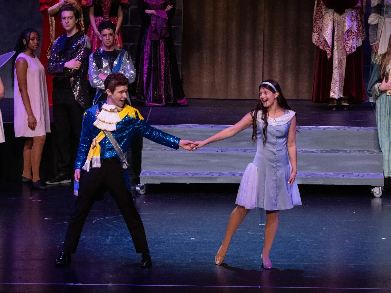 When Broadway flops get a second life as student musicals 3 The story centers on Cinderella, played by Noa Anker, 15, who wants to break out of her fairytale story with Prince Charming, played by Jay Hendrix, 17, and build her own happily ever after.