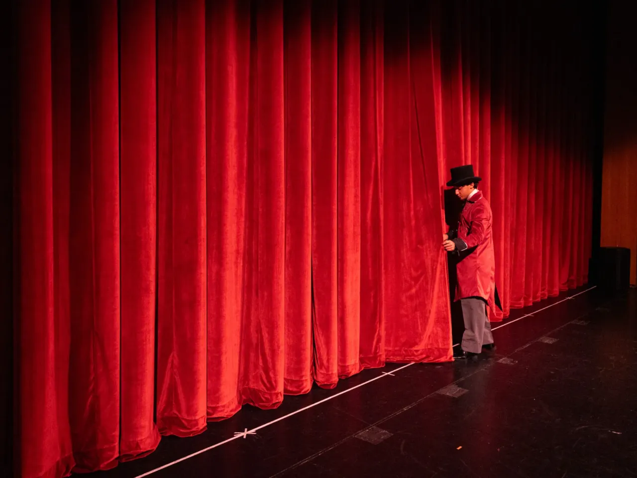 When Broadway flops get a second life as student musicals 10 Yair Gerges, who plays the narrator, says focus is the key to a successful performance. "You got to stay calm," he says. "You've got to lock in. The main thing is to lock in."