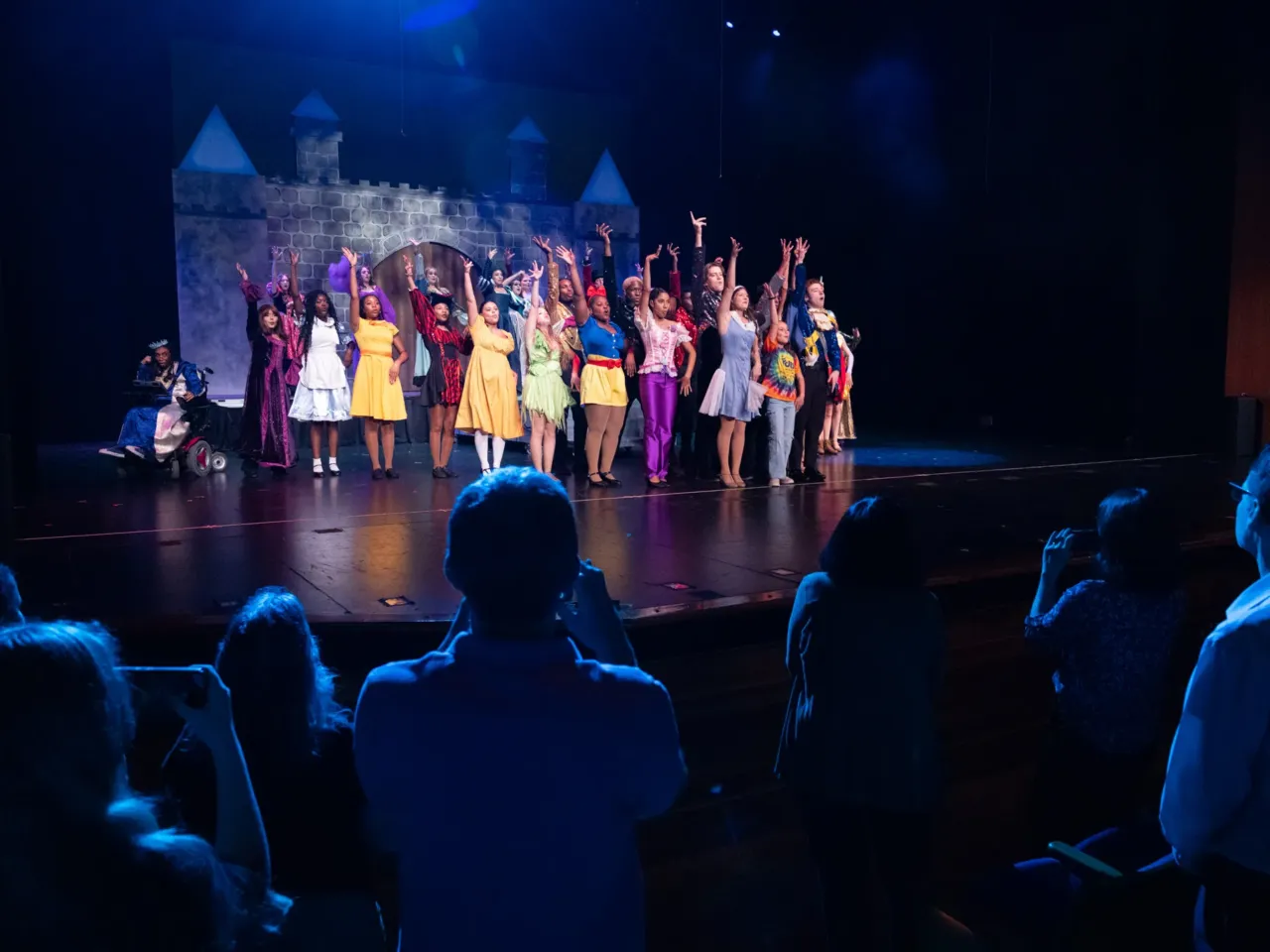 At the Broward Center for the Performing Arts in Fort Lauderdale, Fla., students perform in a pilot production of Once Upon a One More Time Jr. The junior production repurposes the original Broadway show, featuring the music of Britney Spears, for schools.