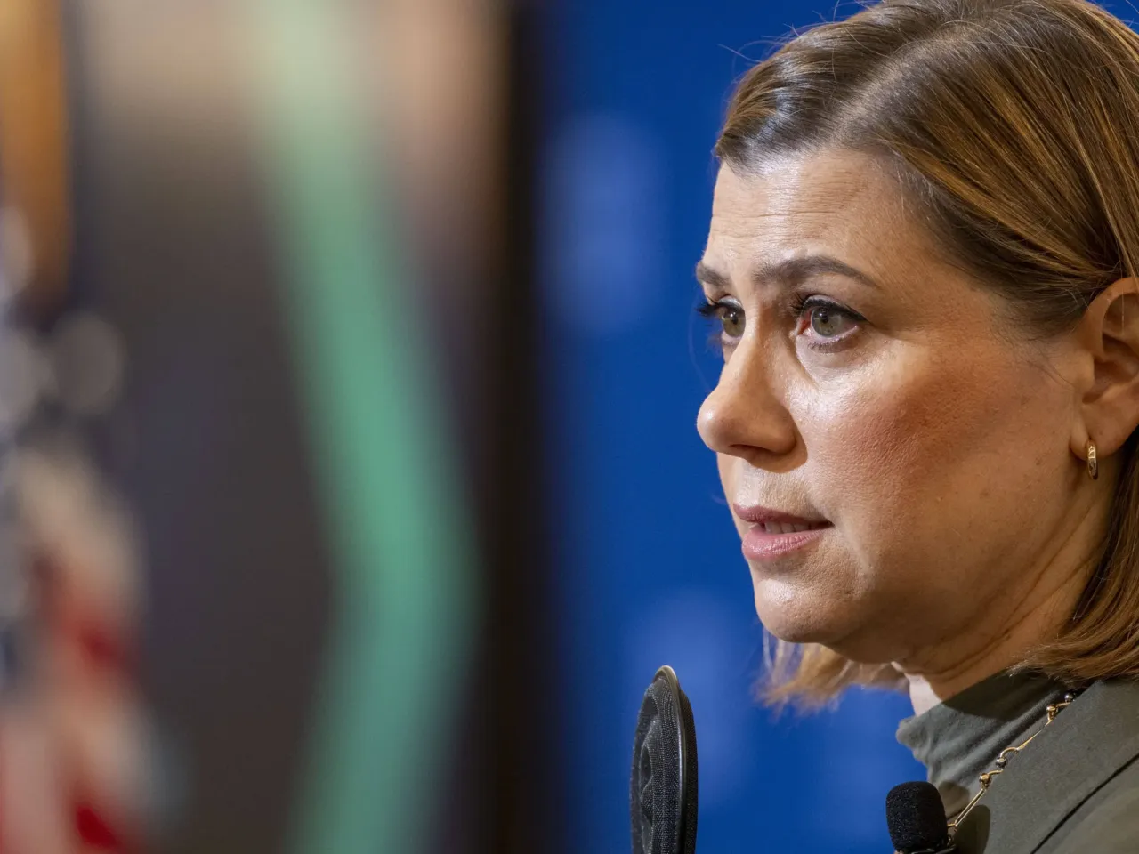 Sen. Elissa Slotkin, D-Mich., says she does not know if health care will play the same driving role for Democrats as it did in 2018. But she says there is reason to believe it will. Above, Slotkin speaks at the Center for American Progress on June 26, 2025, in Washington, D.C.