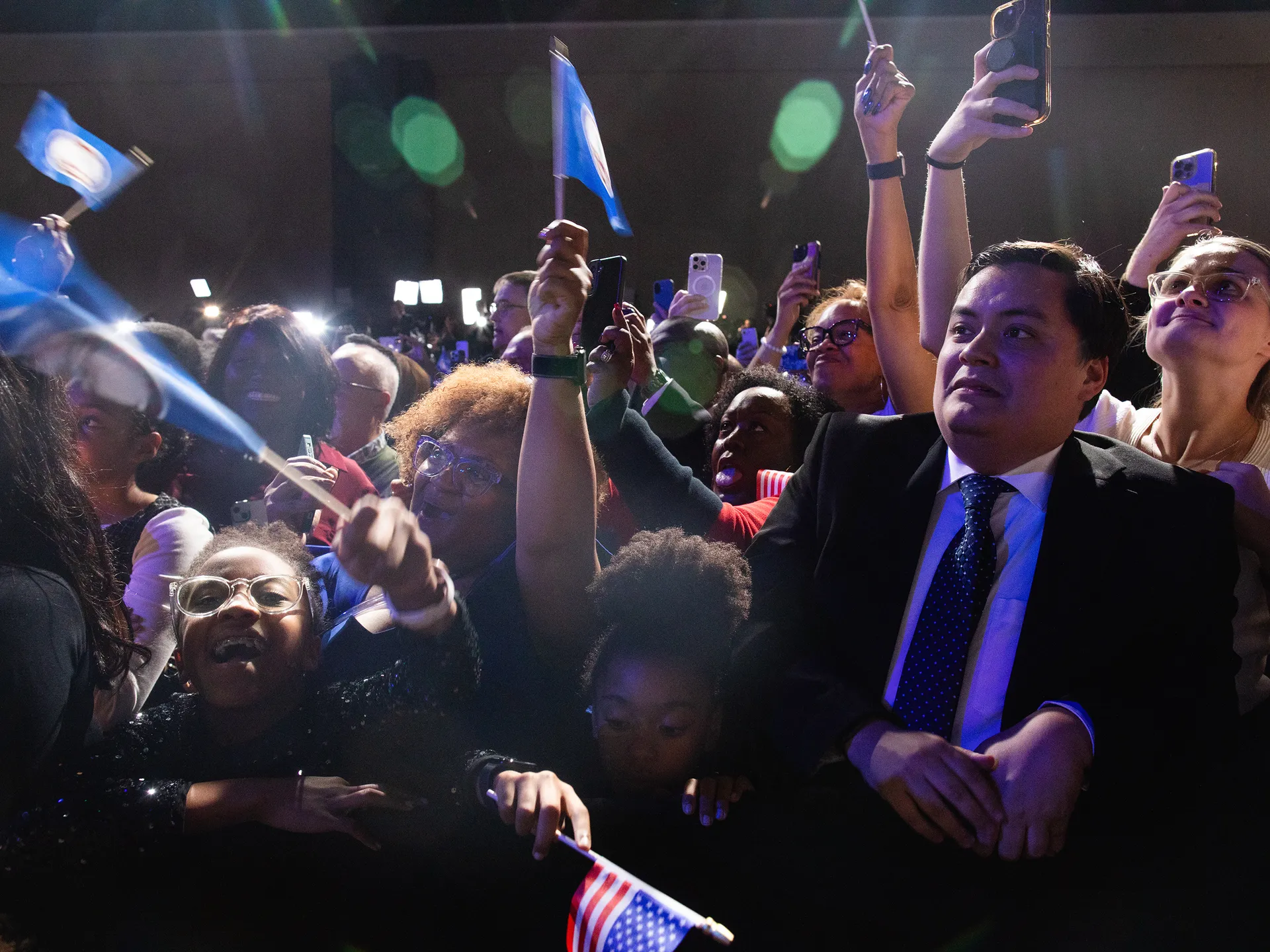 Photo essay: Amid historic election, Virginians long for change 29 Before the night ended, the elections for all three elected members of Virginia's Executive Branch were unofficially declared for Democrats: Abigail Spanberger for governor, Ghazala Hashmi for lieutenant governor, and Jay Jones for state attorney general.