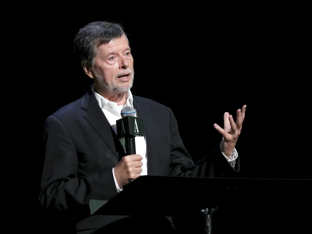 Ken Burns speaks onstage during the New York premiere of PBS' The American Revolution during the 2025 Atlantic Festival on September 18 in New York City.