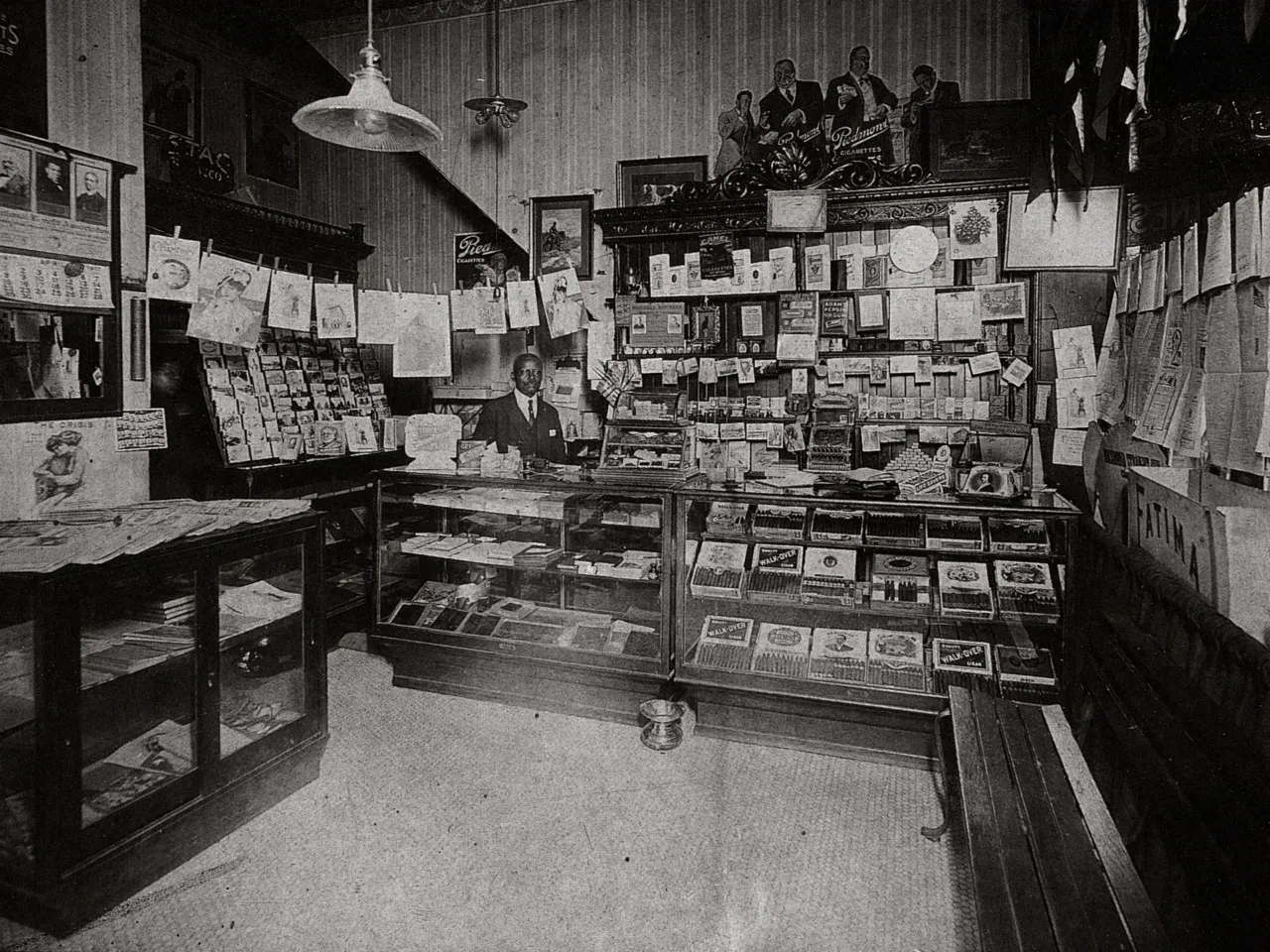 'Reflections in Black' celebrates history of Black photography with expanded issue 2 An interior view of a tobacco and newspaper store photographed by Daniel Freeman around 1917, from Reflections in Black.