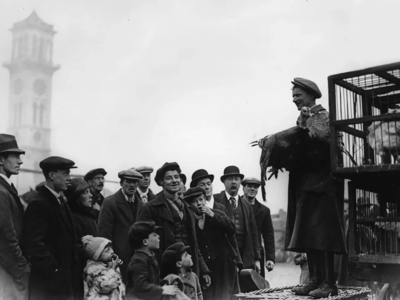 How the turkey trotted its way onto our Thanksgiving tables — and into our lexicon 2 Crowds buying their Christmas turkeys at the Caledonian Market, London.