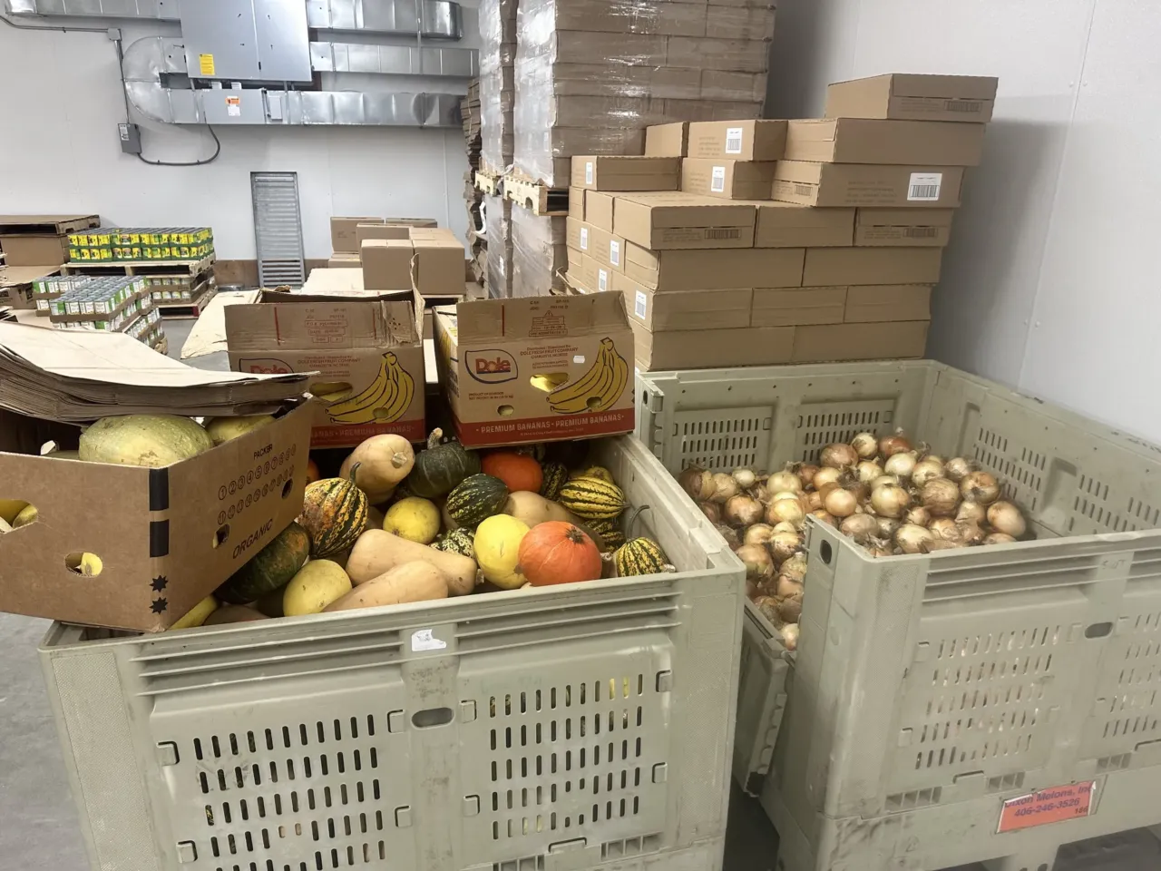 SNAP was restored, but many indigenous Americans still struggle with food insecurity 2 Fall produce available at the Confederated Salish and Kootenai Tribes' commodity warehouse.