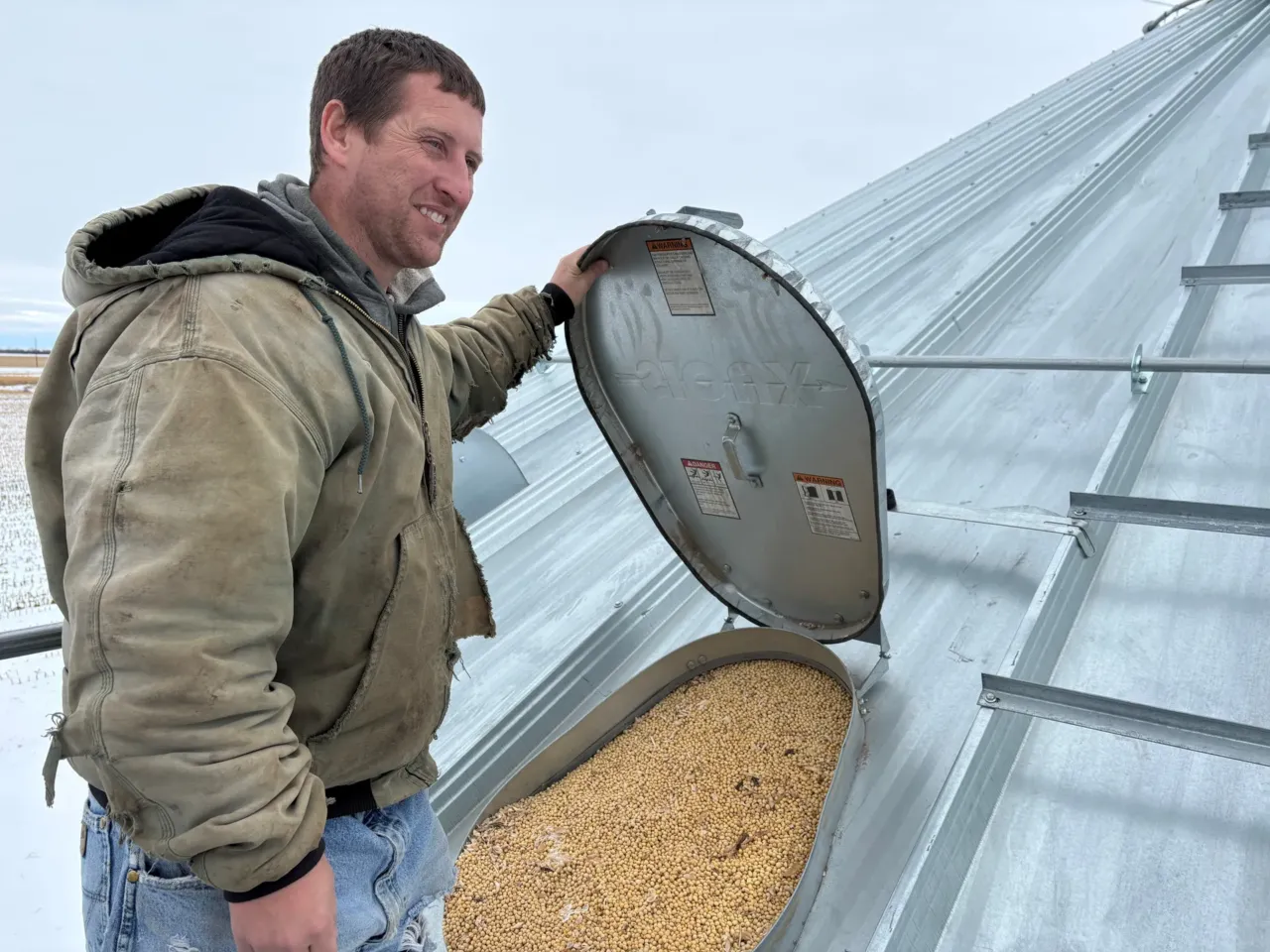 Soybean farmers like Kevin Deinert in South Dakota have grain bins full of unsold beans they were planning to send to China before President Trump initiated a trade war with that country. China has recently started buying U.S. soybeans again, but in much smaller quantities than before.