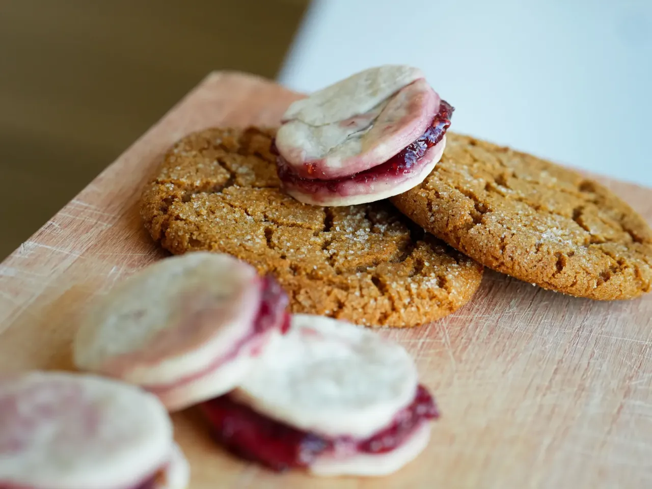 Bake sales and cookbooks were fundraisers for women's suffrage in the late 19th and early 20th centuries. Recipes for treats like kiss cakes and ginger cookies were published in suffragist newspapers and cookbooks.