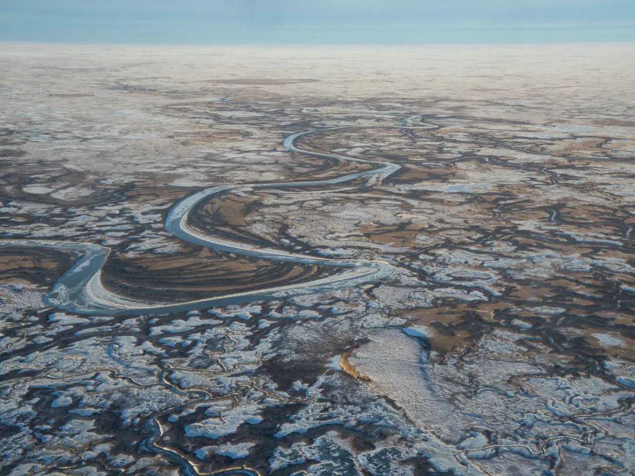 Houses floated away in this Alaska Native village. Now residents want to move 5 Snow gathers in the Yukon-Kuskokwim Delta in Alaska in late October. The recent freeze makes the area inaccessible by boat, but until the land is fully frozen, it is also inaccessible by land, leaving air travel as the only way to get to some of the communities recently hit by the remnants of Typhoon Halong.