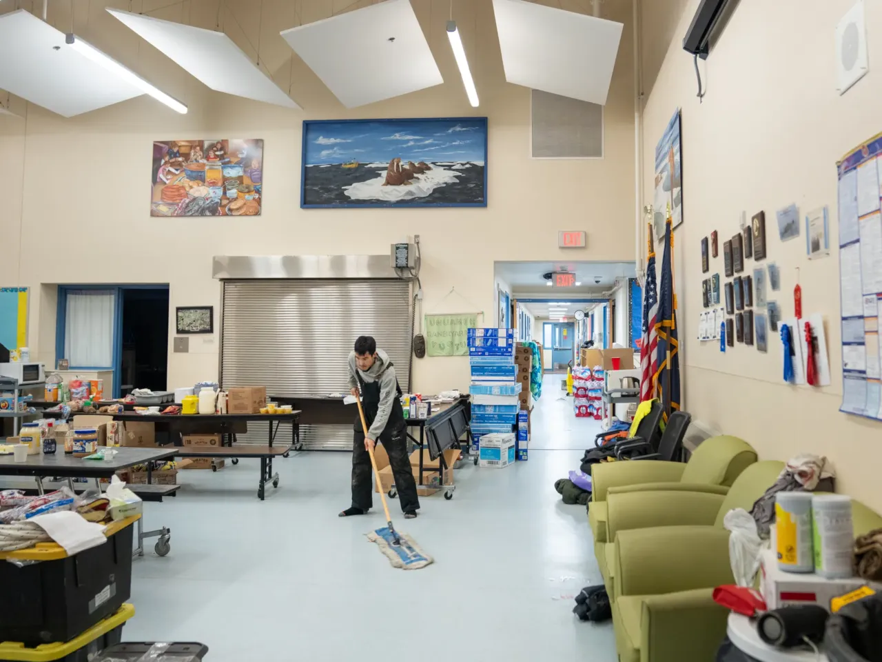 Houses floated away in this Alaska Native village. Now residents want to move 7 The Kwigillingok School is serving as a shelter while people need a place to stay in Kwigillingok, though most residents have already relocated.