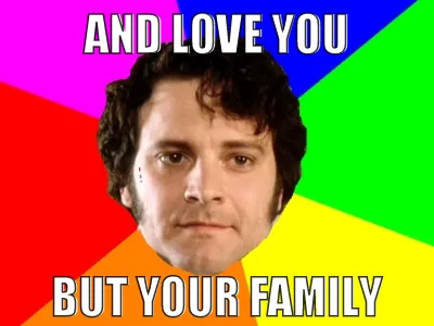 All about character: Jane Austen fans on their favorites 2 Colin Firth, properly memed from the 1995 BBC miniseries. His Darcy is a big favorite with the JASNA crowd.