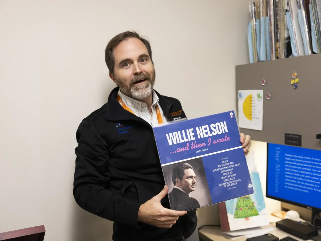 'Music makes everything better': A Texas doctor spins vinyl to give patients relief 2 Dr. Tyler Jorgensen plays vinyl records as a form of music therapy for palliative care patients in Austin, Texas. Willie Nelson's albums are a perennial hit.