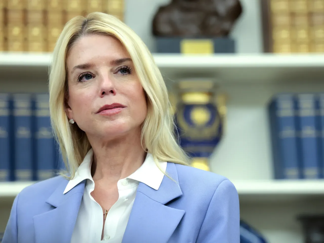 Biden stopped the executions of 37 men. Trump's DOJ wants to punish them 3 Attorney General Pam Bondi stands in the Oval Office in May 2025.