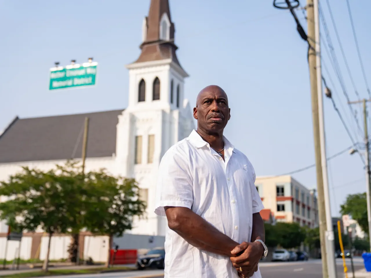 2025: The images that stayed with us 14 Melvin Graham Jr., the brother of Cynthia Graham Hurd, one of nine people killed in the June 17, 2015, shooting at the Emanuel African Methodist Episcopal Church in Charleston, S.C., poses for a photo in front of the church ahead of the shooting's 10-year anniversary.