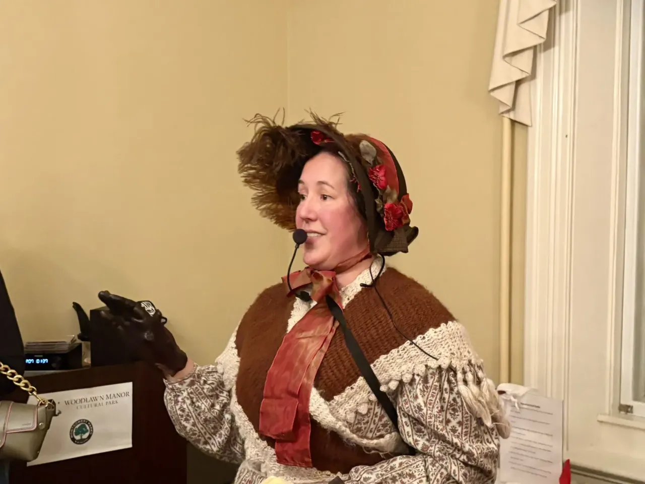 How cozy Yuletide traditions got their start with raging parties and animal sacrifice 1 Angela Yau, a site manager for the Montgomery County parks department who also works in cultural and natural history interpretation, wears an 1840s-style dress while teaching Victorian dances to the room.