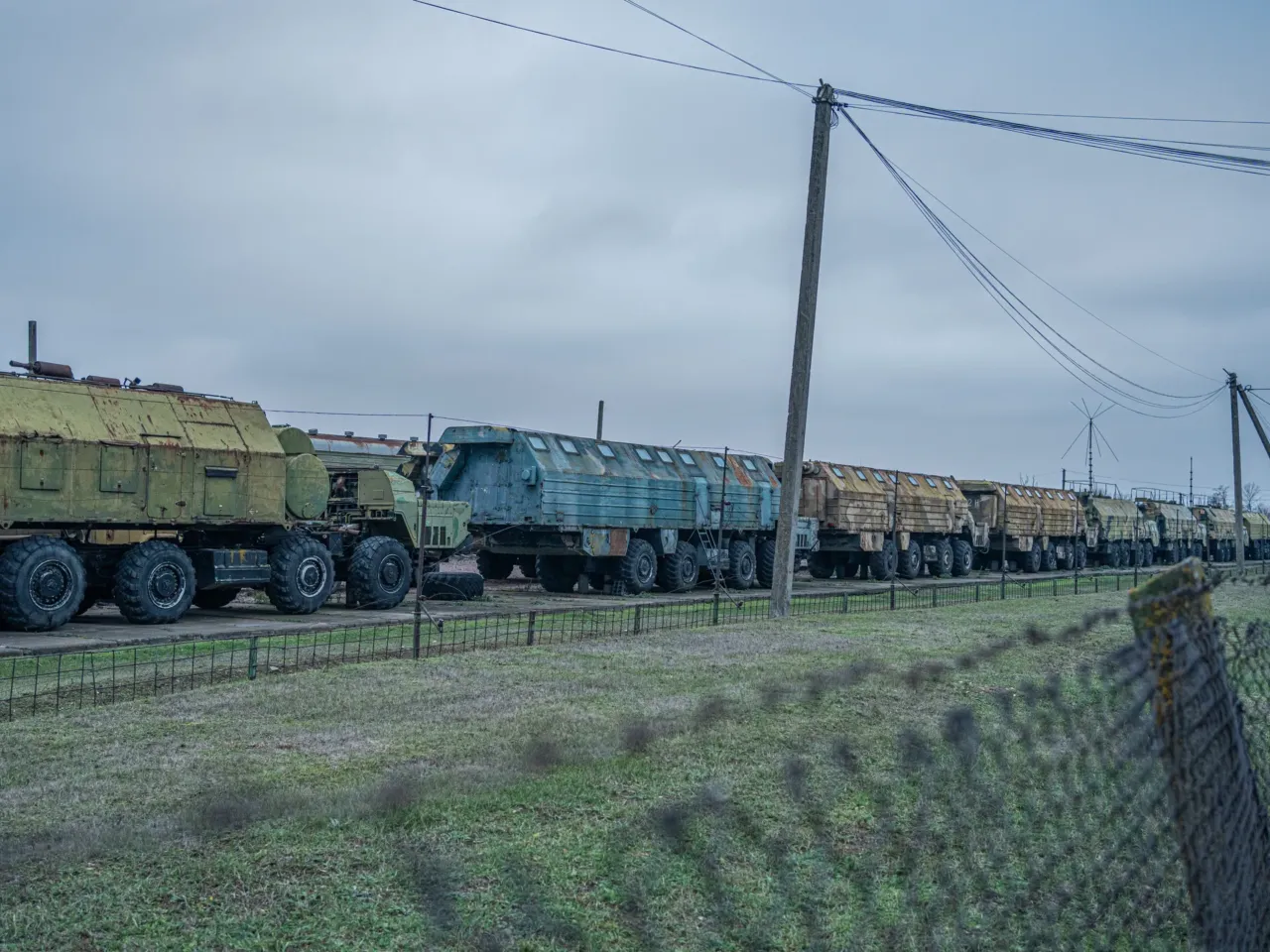 For Ukrainians, a nuclear missile museum is a bitter reminder of what the country gave up 4 Soviet missile launching vehicles of the former 309th Missile Regiment on the museum grounds.
