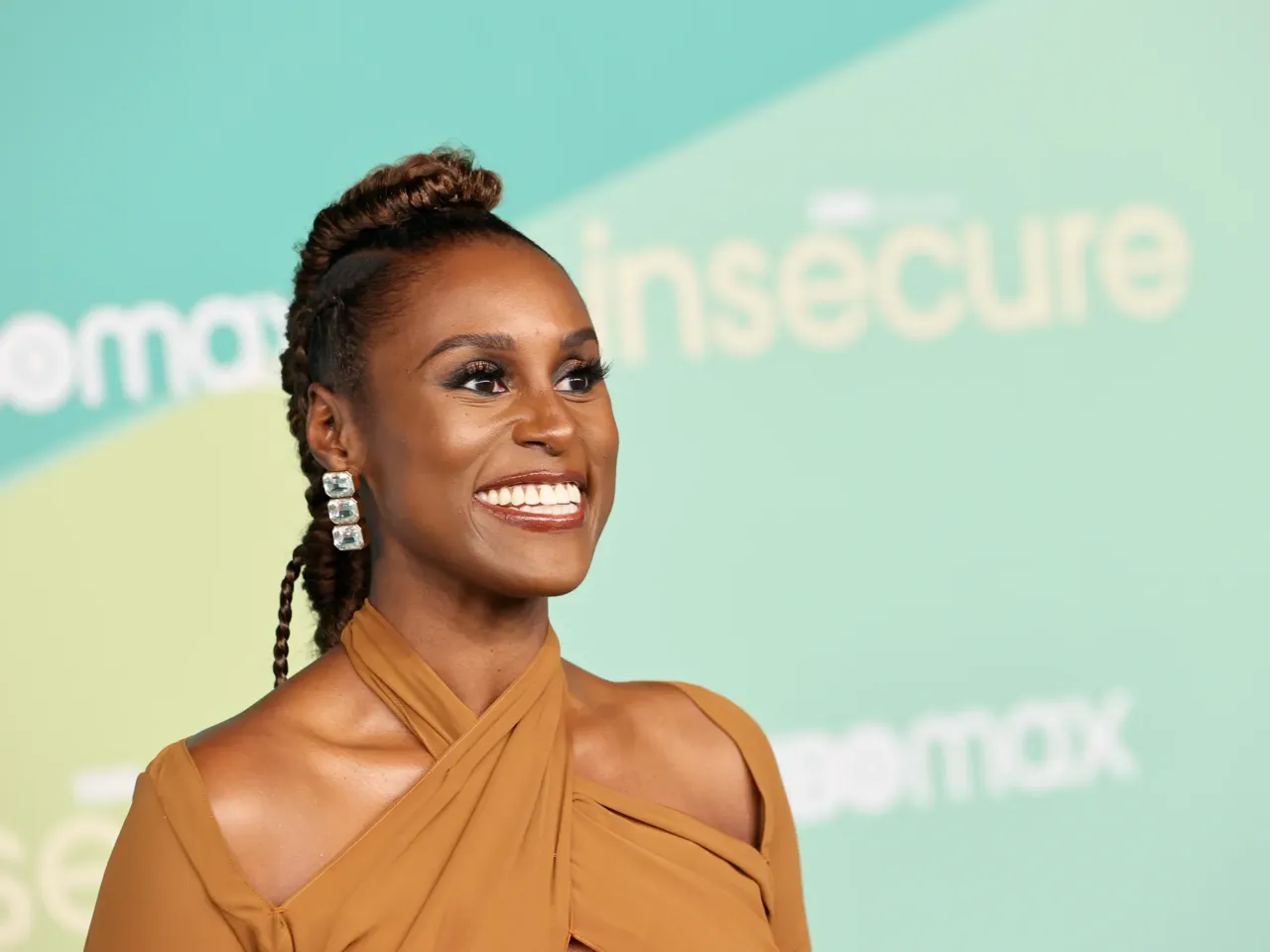 Issa Rae attends HBO's final season premiere of "Insecure" at Kenneth Hahn Park on Oct. 21, 2021 in Los Angeles, California.
