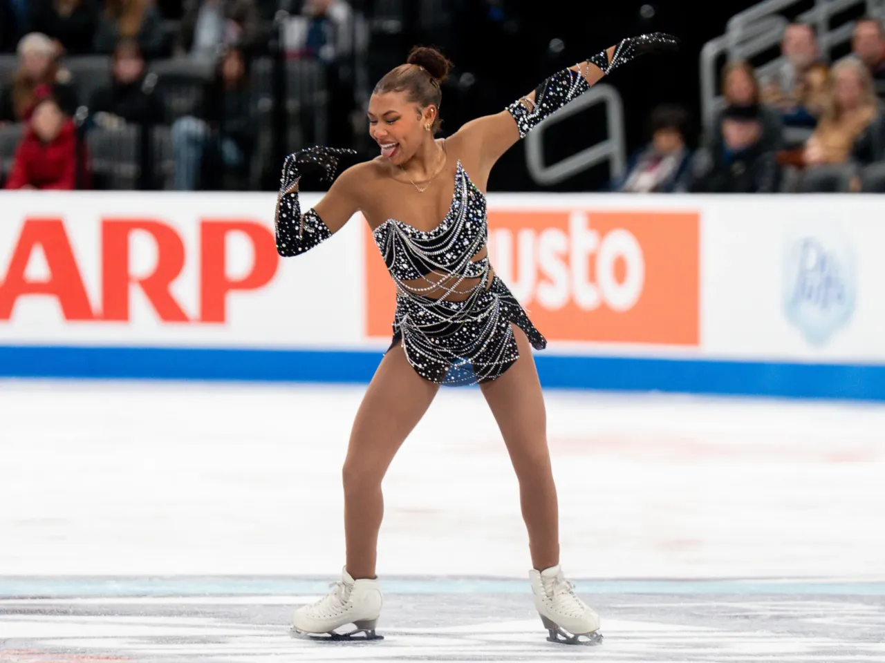 Starr Andrews competes in the women's short program during the 2026 U.S. Figure Skating Championships at the Enterprise Center on Wednesday, Jan. 7, 2026.