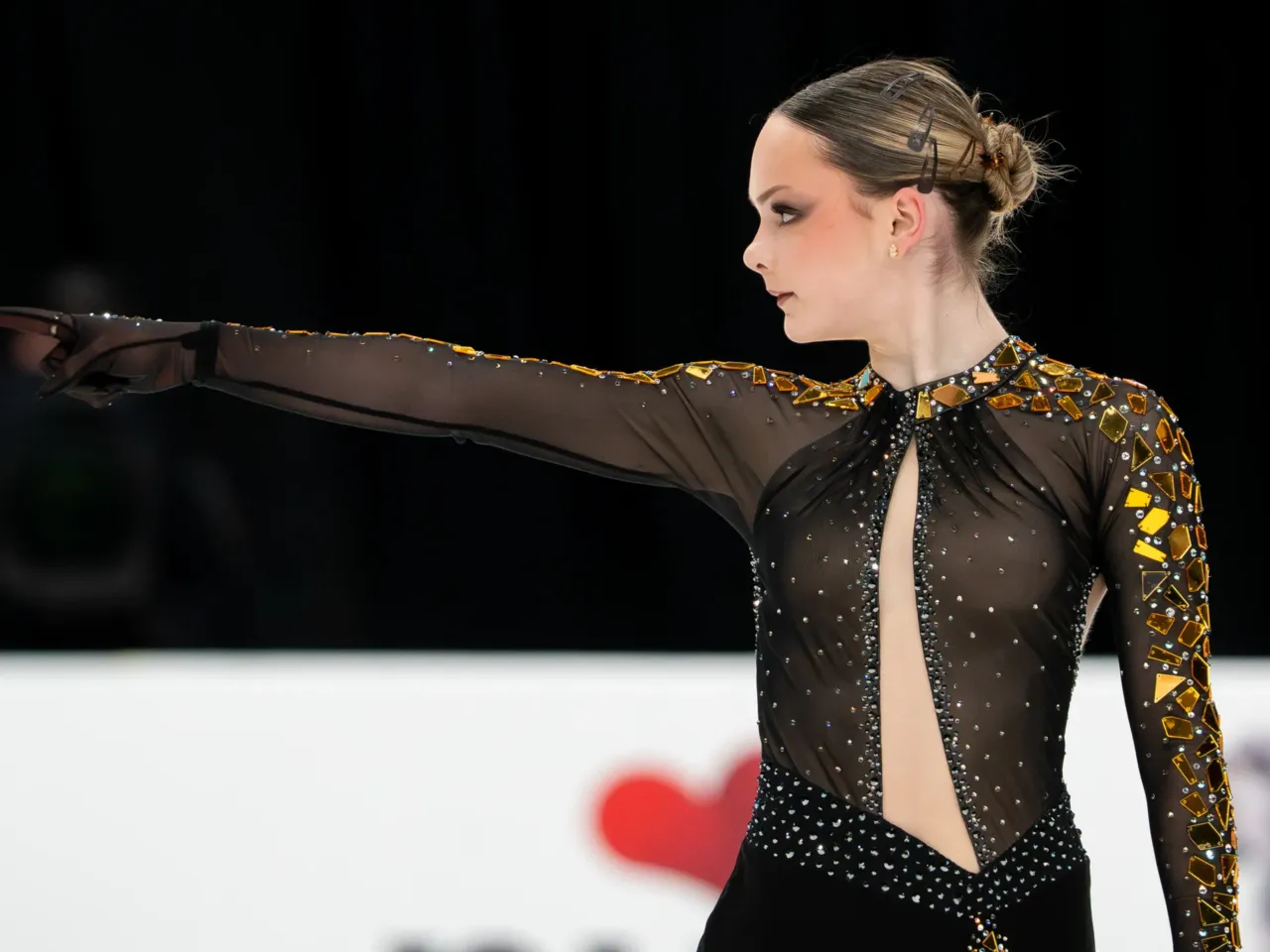 Emilia Nemirovsky competes in the women's short program during the 2026 U.S. Figure Skating Championships at the Enterprise Center on Wednesday, Jan. 7, 2026, in St. Louis.