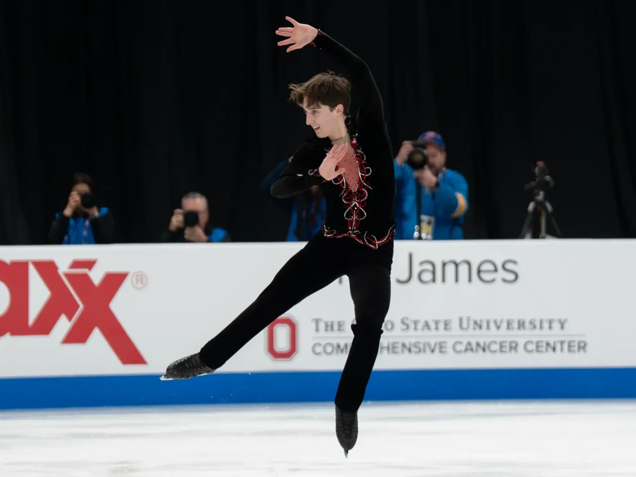 Kai Kovar competes in the men's short program during the 2026 U.S. Figure Skating Championships at the Enterprise Center on Thursday, Jan. 8, 2026, in St. Louis.