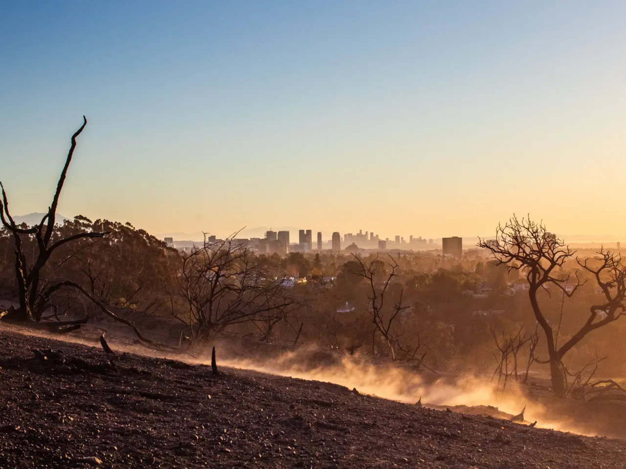 The long-term health impacts from the LA wildfires are just becoming clear 1 Dust and ash from the Palisades and Eaton fires spread across the Los Angeles region. Scientists are still learning about the contaminants and toxic components in the debris left behind after the fires and the health consequences of being exposed to it.