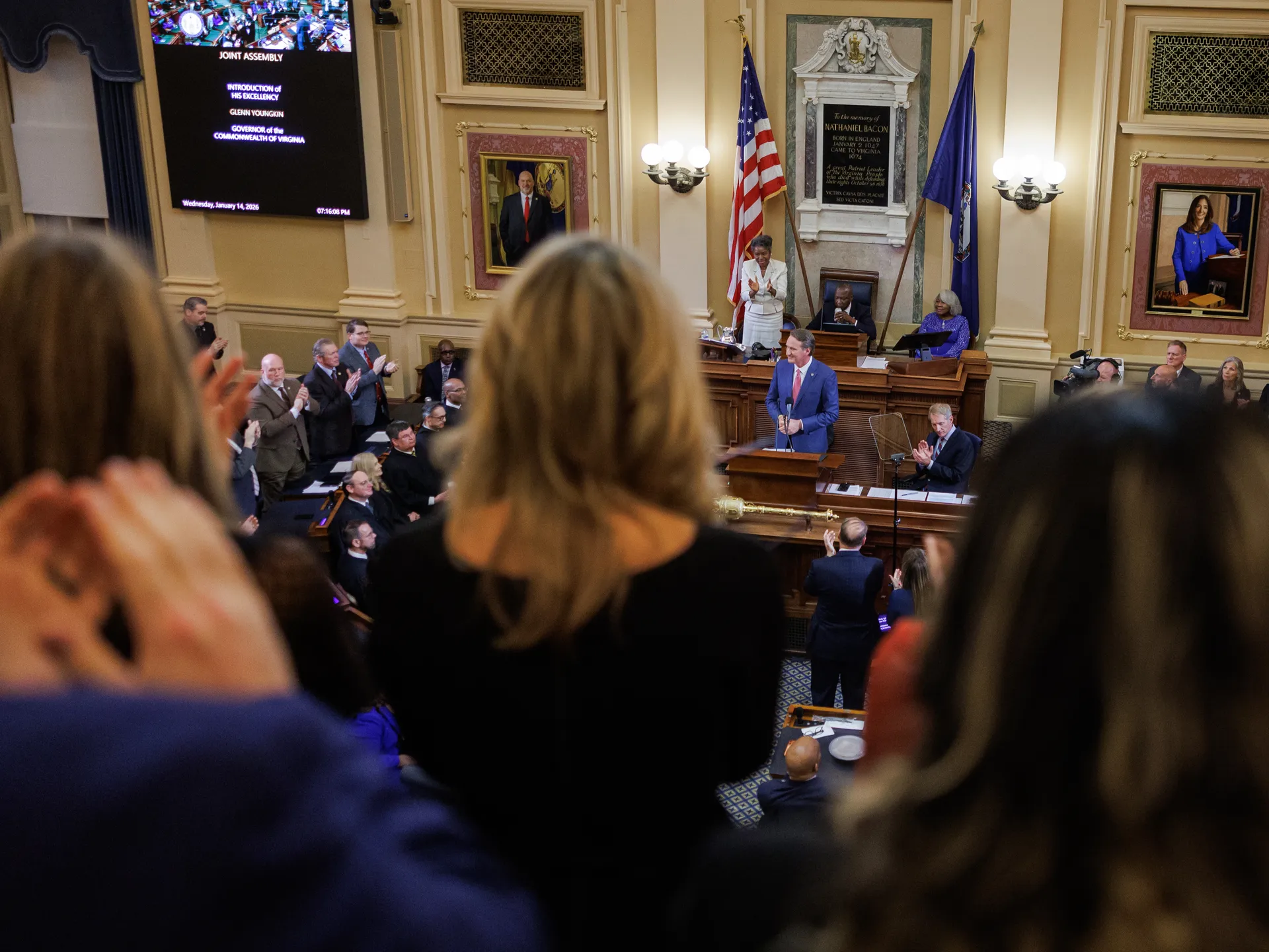 Gov. Glenn Youngkin: Virginia is stronger 'by every single metric' 7 Gov. Glenn Youngkin delivers his final State of the Commonwealth address to the joint session of the 2026 General Assembly session on Wednesday, January 14, 2026 at the Virginia State Capitol in Richmond, Virginia.