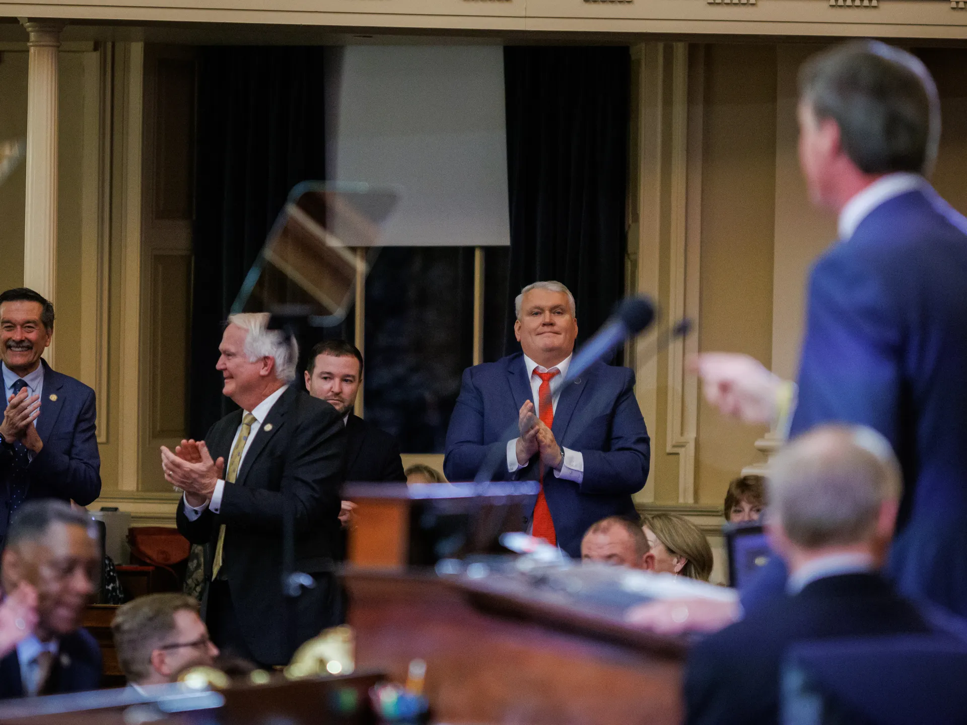 Gov. Glenn Youngkin: Virginia is stronger 'by every single metric' 13 Republicans applaud as Gov. Glenn Youngkin delivers his final State of the Commonwealth address to the joint session of the 2026 General Assembly session on Wednesday, January 14, 2026 at the Virginia State Capitol in Richmond, Virginia.