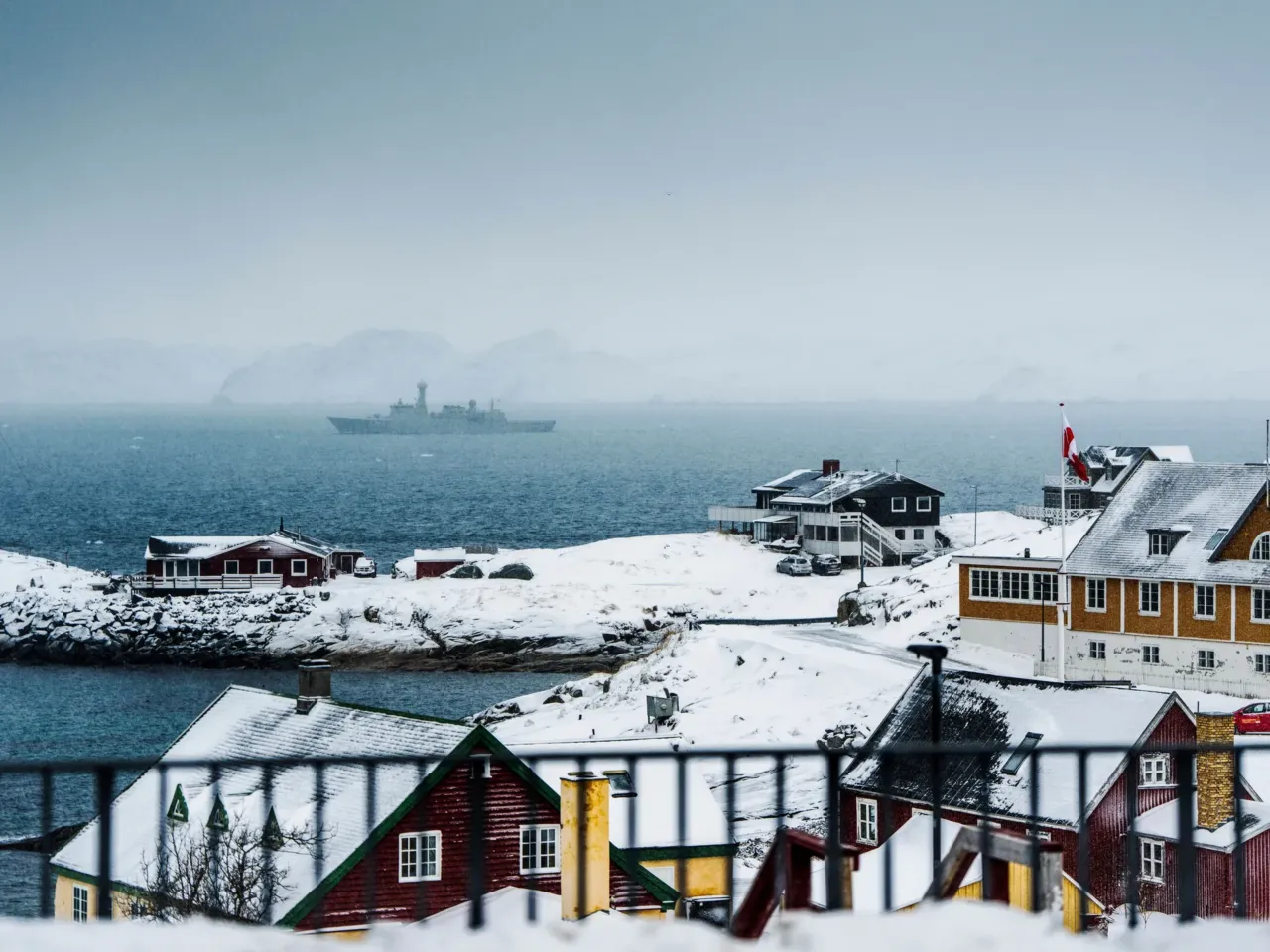 Trump says he's pursuing Greenland after perceived Nobel Peace Prize snub 1 The Danish navy's inspection ship HDMS Vaedderen sails off Nuuk, Greenland, on Sunday, Jan. 18, 2026.