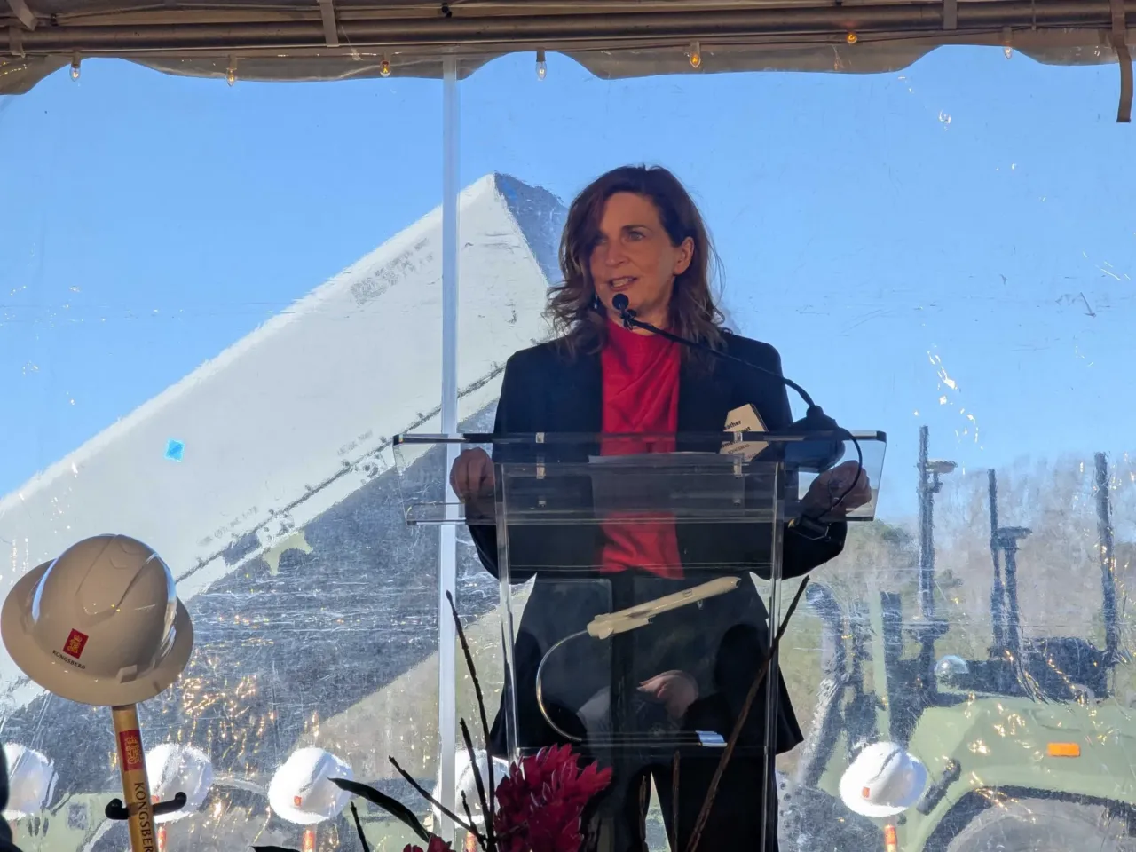 Planned James City County missile factory to be fully operational in 2028 1 Heather Armentrout, who leads Kongsberg's subsidiary in the US, speaks on Jan. 16, 2026.