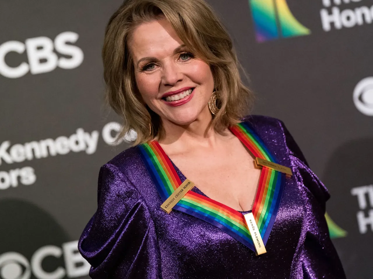 Honoree U.S. opera soprano Renée Fleming attends the 46th Kennedy Center Honors gala at the Kennedy Center for the Performing Arts in Washington, DC, on Dec. 3, 2023.