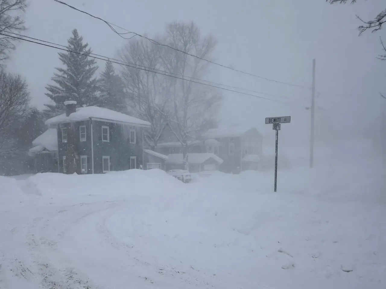 As the winter storm rages, here's what to know in your state 1 Strong winds kick up snow in Lowville, New York, on Friday, Jan. 23, 2026.