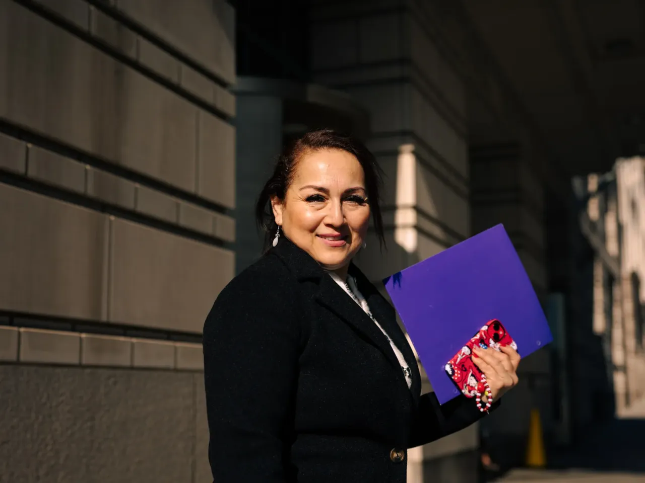 Zaida Meza, of Guatemala, applied to naturalize a year and a half ago after living in the U.S. for 21 years.