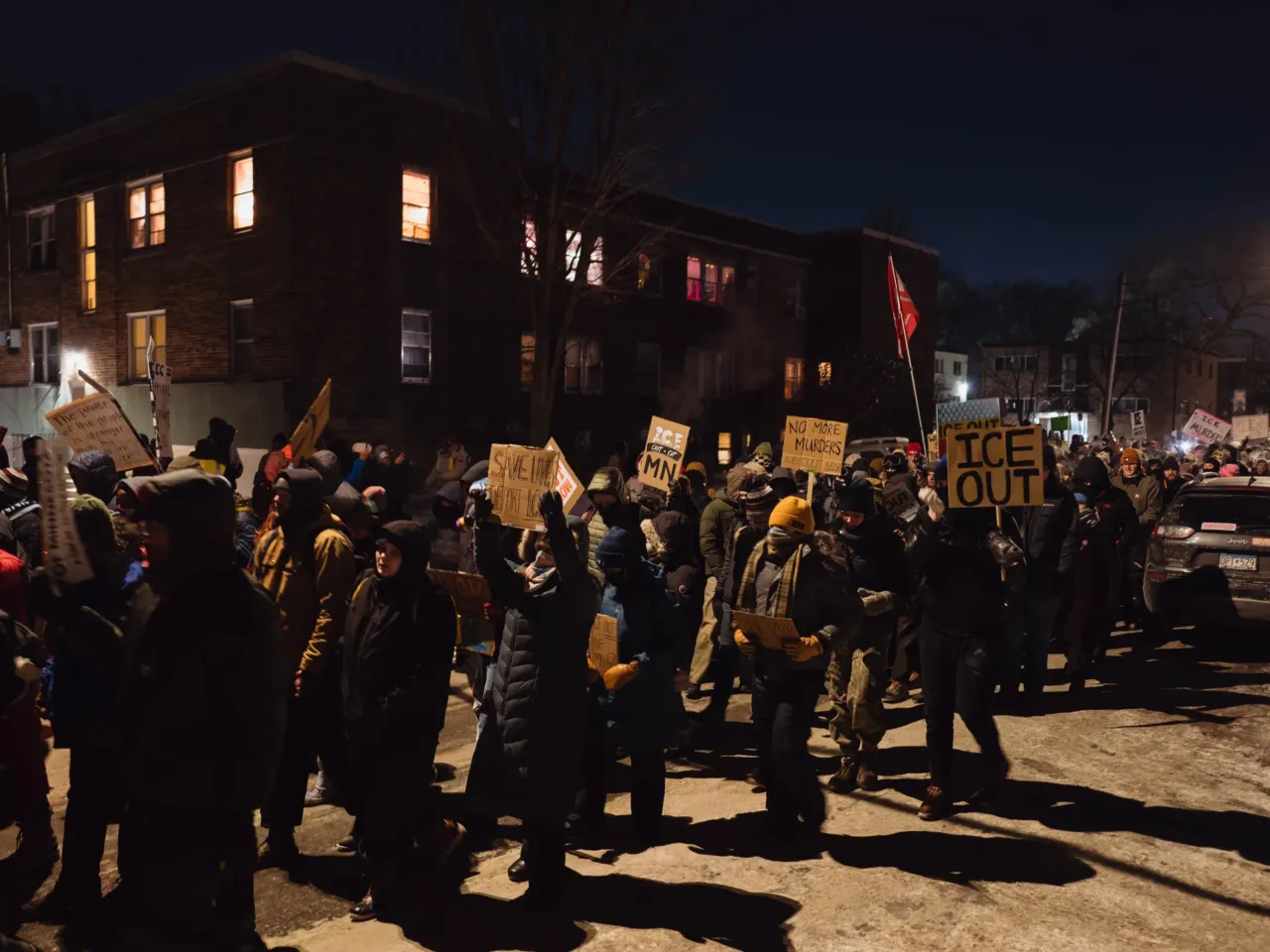Videos and eyewitnesses refute federal account of Minneapolis shooting 3 Minneapolis residents and protesters march through the streets during a vigil for Alex Pretti, who was fatally shot by a federal agent during an immigration enforcement operation.