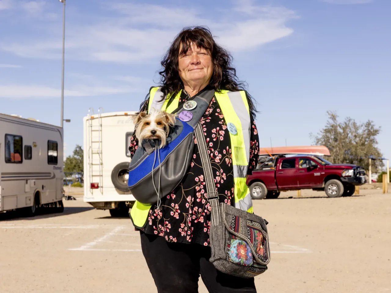 A Homes on Wheels Alliance program provided a van to volunteer April Craren.
