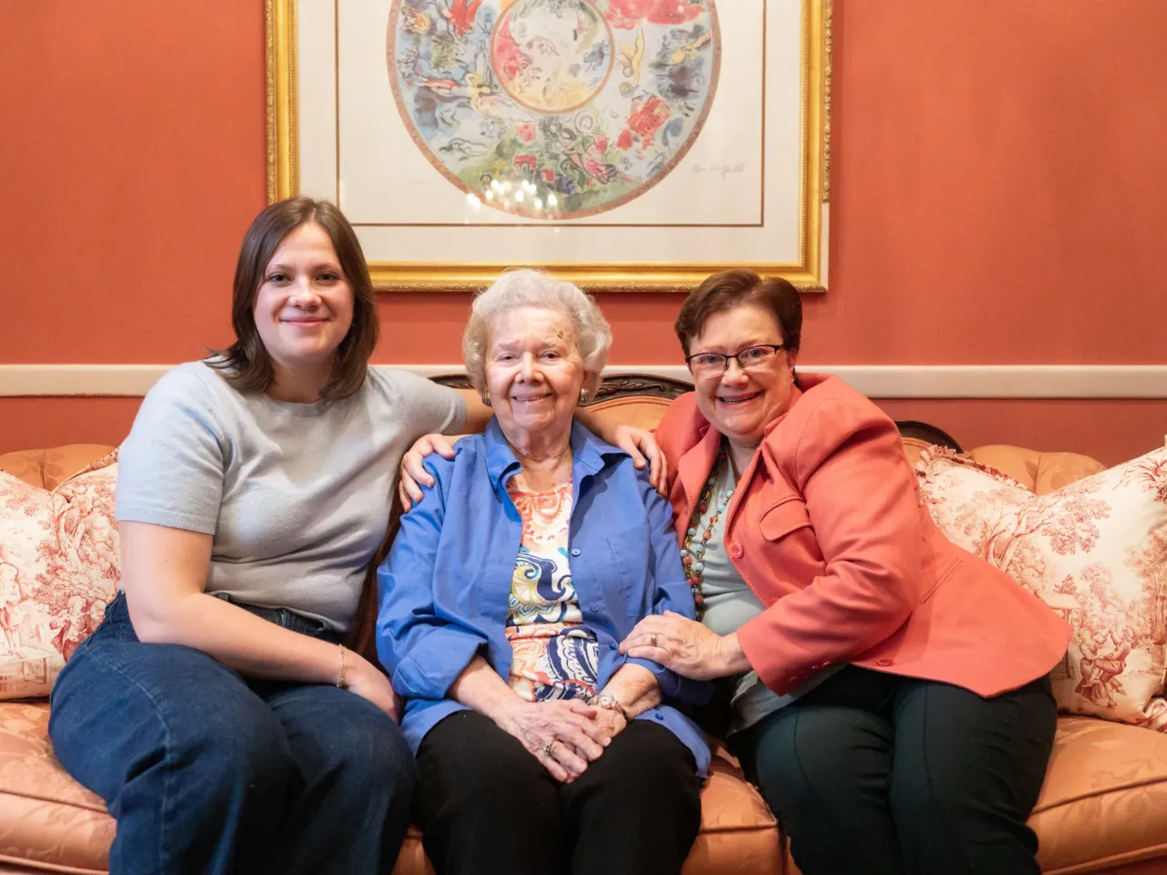 3 generations of women in one family show how choices on motherhood have changed 5 Caroline, Barbara and Cynthia sit together. "I'm very proud of both of them," Barbara says of her daughter and grandaughter.