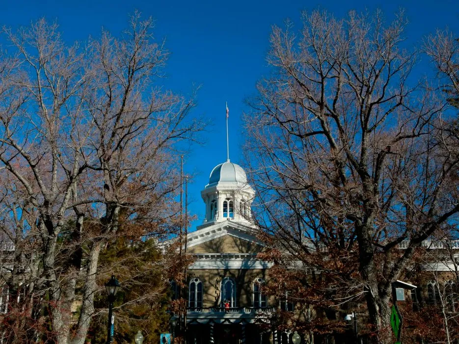 The Nevada State Capitol is seen on January 17, 2021, in Carson City, Nevada during a nationwide protest called by anti-government and far-right groups supporting US President Donald Trump and his claim of electoral fraud in the November 3 presidential election. - The FBI warned authorities in all 50 states to prepare for armed protests at state capitals in the days leading up to the January 20 presidential inauguration of President-elect Joe Biden. (Photo by Ronda Churchill / AFP) (Photo by RONDA CHURCHILL/AFP via Getty Images)