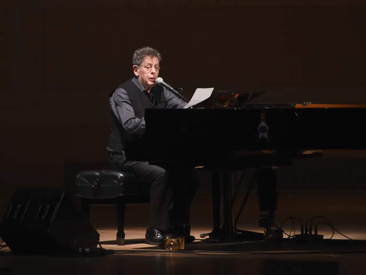 Philip Glass performs onstage at the 31st Annual Tibet House US Benefit Concert & Gala at Carnegie Hall on Mar. 3, 2018 in New York City.