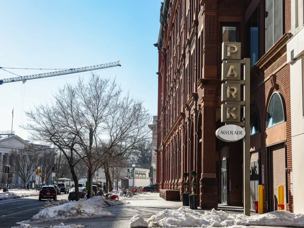 From cubicles to kitchens: How empty offices are becoming homes 7 A crane stands near Accolade, an office-to-residential project in downtown Washington, D.C.