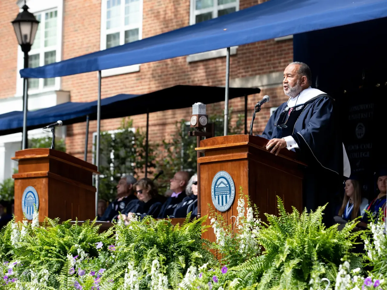 At Longwood, a journey toward racial reckoning 10 Skip Griffin, the pastor's son who grew up in the triangle, returned to Longwood University in 2019 to give the commencement speech. The university has taken steps to acknowledge its impact on Farmville's Black community.
