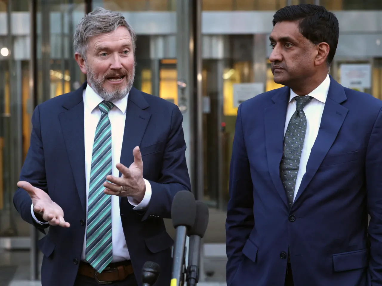 Lawmakers divided over Iran strikes, launched without approval from Congress 2 Rep. Thomas Massie (left) and Rep. Ro Khanna, seen outside the Justice Department on Feb. 9, have been leading a push in the House for a war powers vote.
